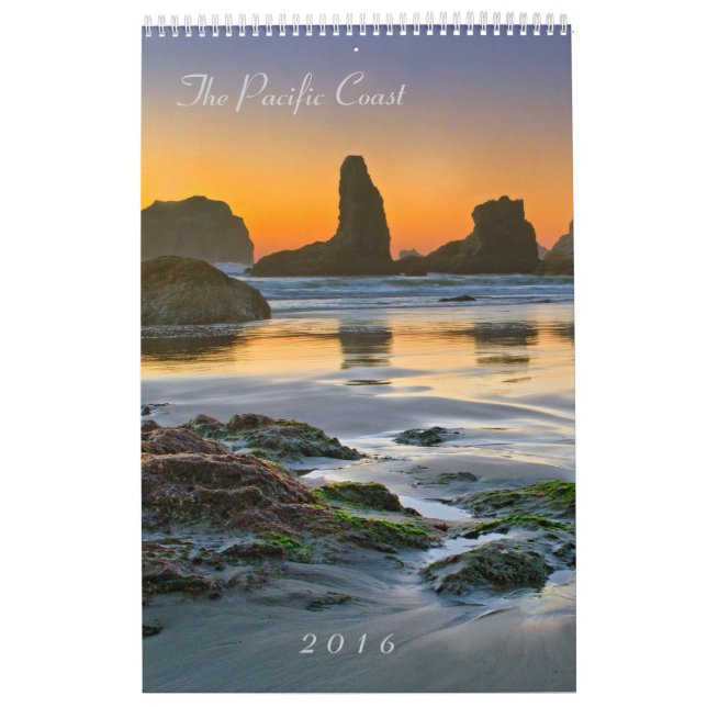 Stillahavskusten 2016 - sälar och Scenics Kalender (Omslag)
