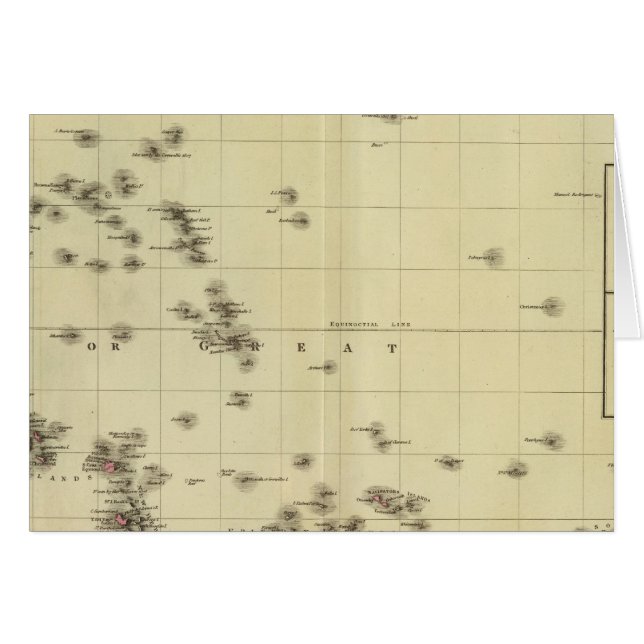 Stillahavsöarna Hälsningskort (Framsidan Horizontal)