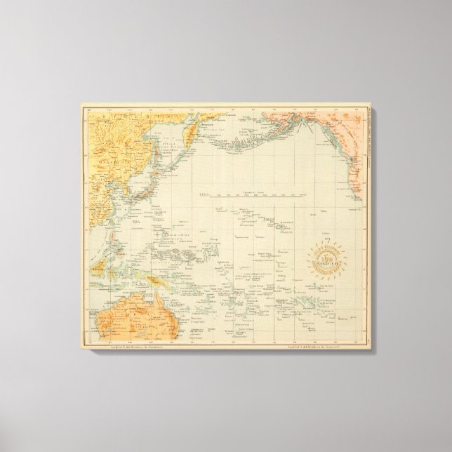 Stillahavsområde nr 1 canvastryck (Framsida)