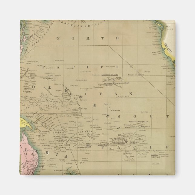 Stillahavsområdet 5 magnet (Framsidan)