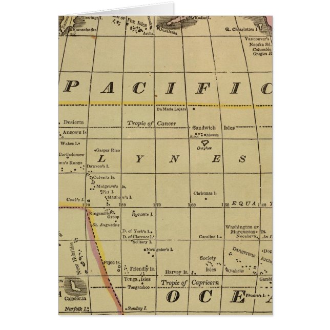 Stillahavsområdet 7 hälsningskort (Framsidan)