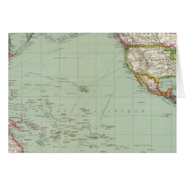 Stillahavsområdet 8 hälsningskort (Framsidan Horizontal)