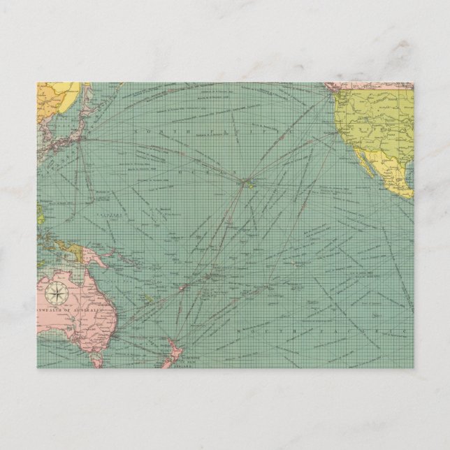 Stillahavsområdet 9 vykort (Framsida)