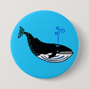 Stillahavsområdet hotade Blue WHALE - knapp