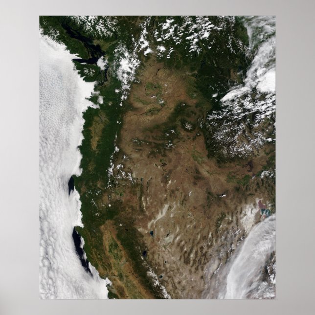 Stillahavsområdet Northwest region of United State Poster (Framsidan)