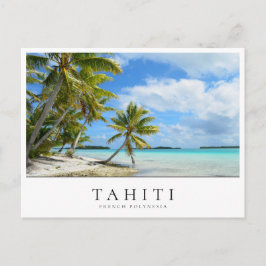Stillahavsstranden handflatan på Tahiti, Fransk Po Vykort