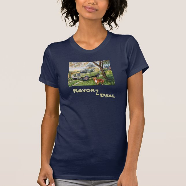 StilLand Rover för damer gammal T-tröja Tee Shirt (Framsida)