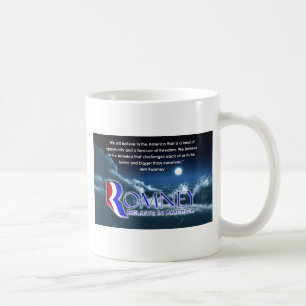 "Stillar vi tro… "- Romney 2012 Kaffemugg