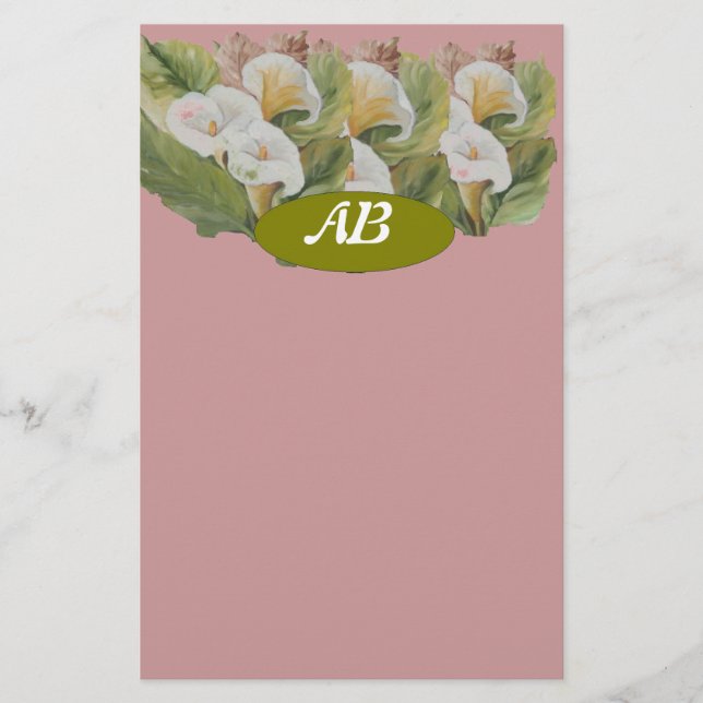 stillastående monogram brevpapper (Framsida)
