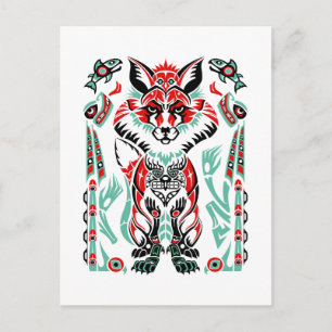 Stillbild av Stillhavets nordkust indian Fox Vykort