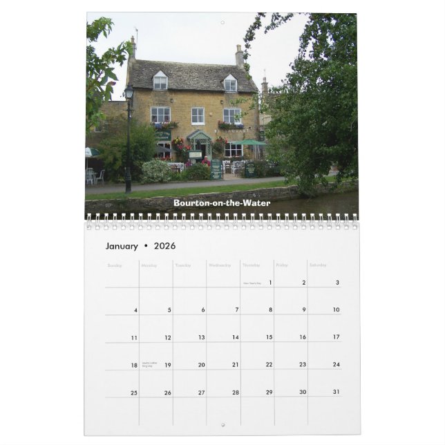 Stillbild mer sceniska England Kalender (Jan 2026)