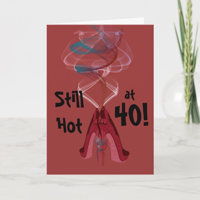 Stillbild som hoas på 40! Roligt Kort (Framsida)