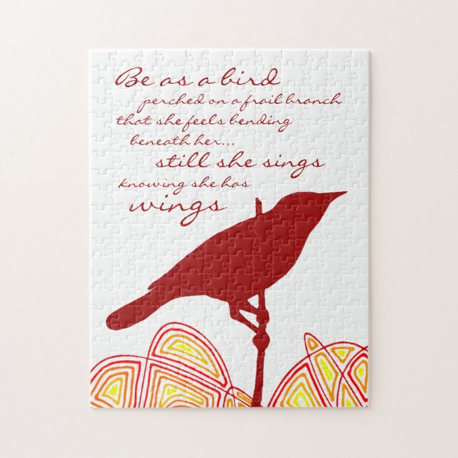 Stillbild som hon sjunger pussel (Vertikal)