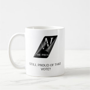 STILLBILDEN SOM ÄR STOLT AV DET, RÖSTAR? KAFFEMUGG