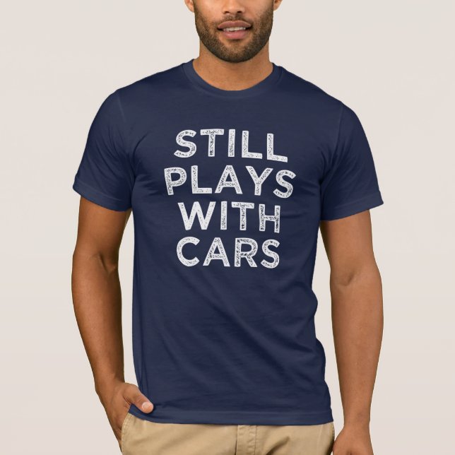 Stillbildlekar med roliga manar för bilar skjorta tee shirt (Framsida)
