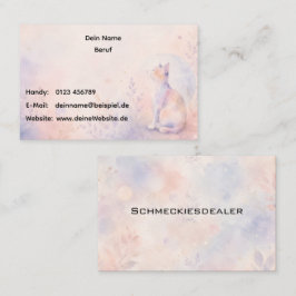 Stille Katze im Mondlicht Visitkort