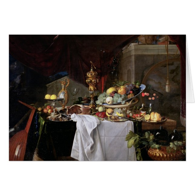 Stilleben 1640 hälsningskort (Framsidan Horizontal)