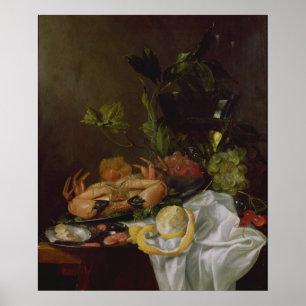Stilleben 17th århundrade poster