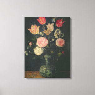 Stilleben av blommor canvastryck