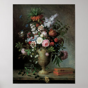 Stilleben av blommor poster