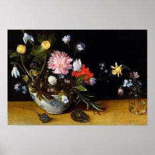 Stilleben av blommor poster