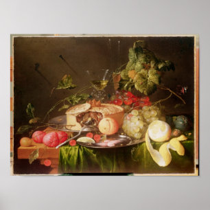 Stilleben av frukt poster