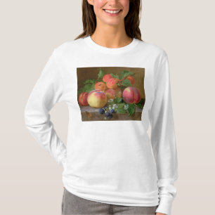 Stilleben av persikor tee shirt