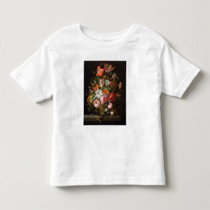 Stilleben av roliljar, tulpan tee
