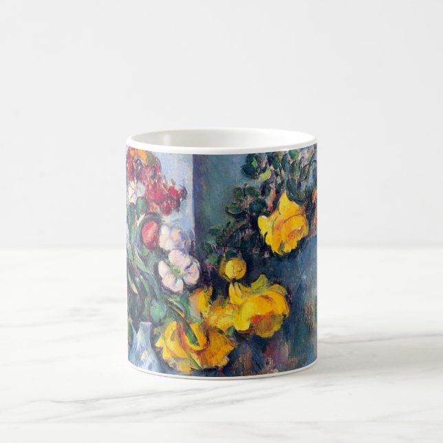 Stilleben Blommor i en vas av Paul Cezanne Kaffemugg (Center)