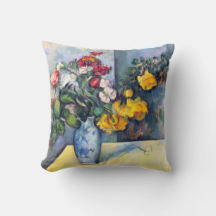 Stilleben Blommor i en vas av Paul Cezanne Kudde
