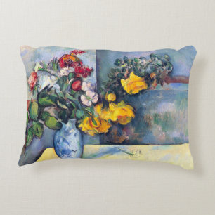 Stilleben Blommor i en vas av Paul Cezanne Prydnadskudde