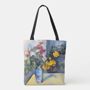 Stilleben Blommor i en vas av Paul Cezanne Tygkasse