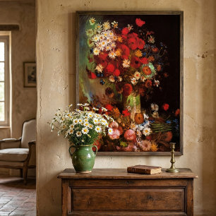 Stilleben Blommor i en vas av Vincent van Gogh Poster