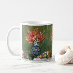Stilleben blommor och frukt av Pierre Renoir Kaffemugg