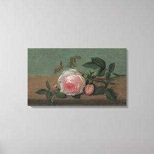 Stilleben Blommor på en avsats av Otto Ottesen Canvastryck