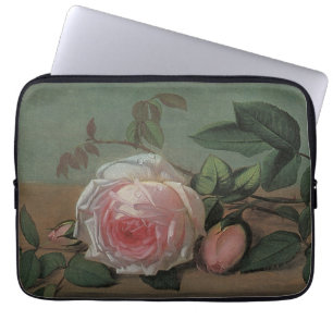 Stilleben Blommor på en avsats av Otto Ottesen Laptop Fodral