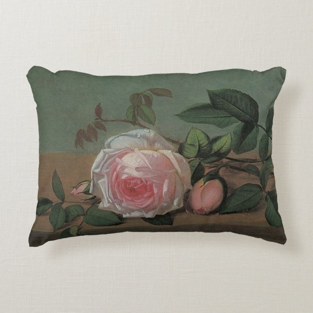 Stilleben Blommor på en avsats av Otto Ottesen Prydnadskudde (Framsidan)