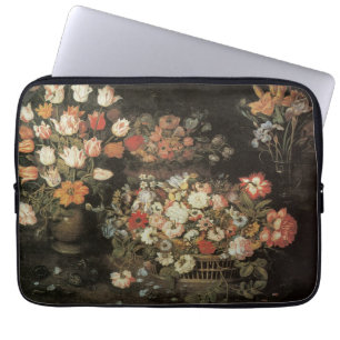 Stilleben Blommor, Vintage Blommor Barock Laptop Sleeve