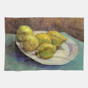Stilleben Citroner på en tallrik av Vincent van Go Kökshandduk