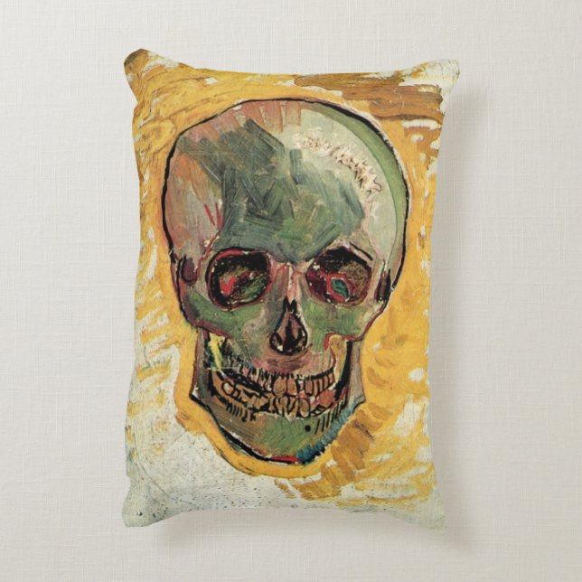 Stilleben Dödskalle av Vincent van Gogh Prydnadskudde (Baksidan(Vertikal))