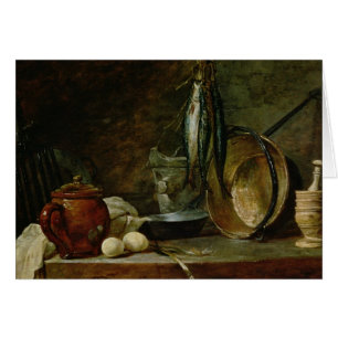 Stilleben: Fasta dagmenyn, 1731 Hälsningskort