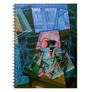 Stilleben framför ett öppet fönster av Juan Gris Anteckningsbok
