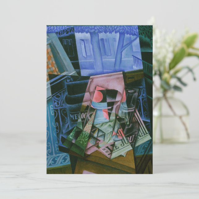 Stilleben framför ett öppet fönster av Juan Gris Inbjudningar (Stående Fram)