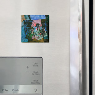 Stilleben framför ett öppet fönster av Juan Gris Magnet