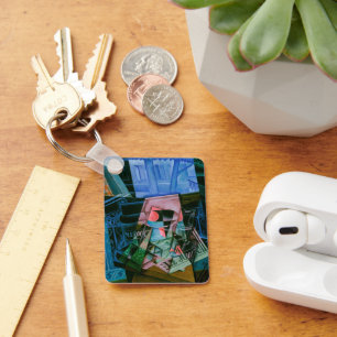 Stilleben framför ett öppet fönster av Juan Gris Nyckelring