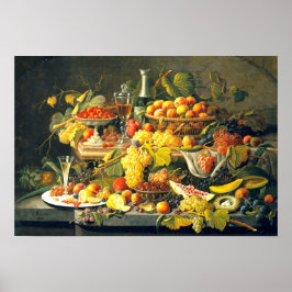Stilleben: Frukt 1855 Av Severin Roesen - Poster