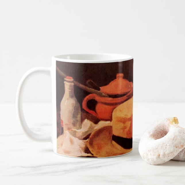 Stilleben Gul halmhatt av Vincent van Gogh Kaffemugg (Med munk)