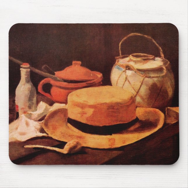 Stilleben Gul halmhatt av Vincent van Gogh Musmatta (Framsidan)