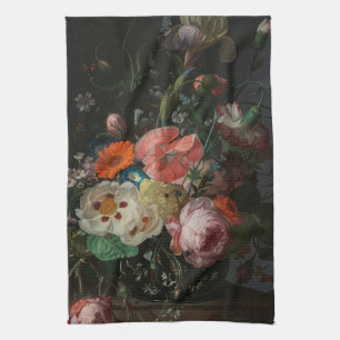 Stilleben i gammal holländsk stil av Rachel Ruysch Kökshandduk