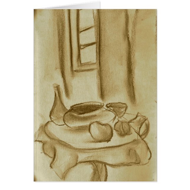 Stilleben i Sepia OBS Kort (Framsidan)